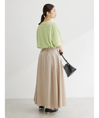 Green Parks 半袖ボーダーロゴＴＥＥ Light Green