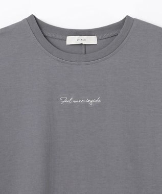 ANY エンブロイダリーロゴTシャツ チャコール