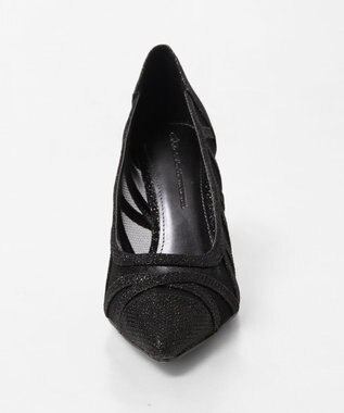 GRACE CONTINENTAL ラインパターンパンプス ブラック