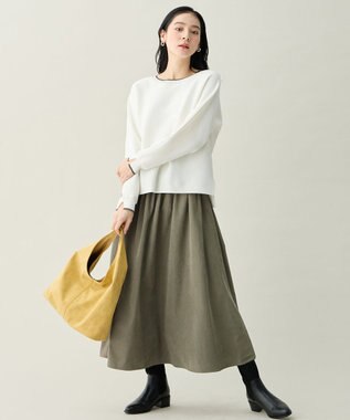 ANY パステルスエードライクワンショルダーバッグ イエロー