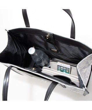 LA BAGAGERIE 【STOF】フラワープリントスクエアトート グレー