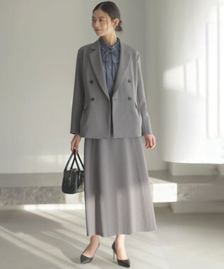 組曲 シュットクロスフレア スカート グレー系