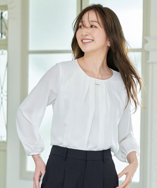 ANY 【洗濯機可】フロントタックブラウス オフ