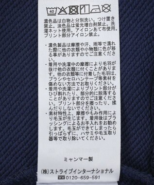 AMERICAN HOLIC カレッジロゴクラックプリント裏毛プルオーバー Navy