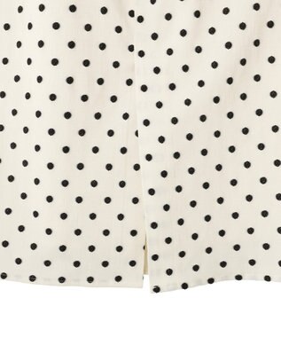 YECCA VECCA ドット柄バルーンキャミワンピース Ivory