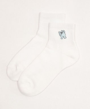 WEGO モンスター刺繍アンクルパイルソックス 柄1