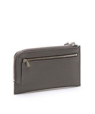 A.D.M.J. 【牛革】モーツァルト/スパニッシュレザーオーガナイザーパース（背面ファスナーポケット） ダークグレー