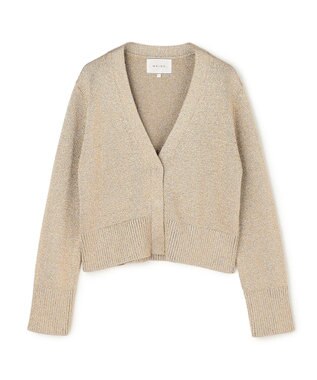 BEIGE， SPESSARTINE / Vネッククロップドカーディガン Gold