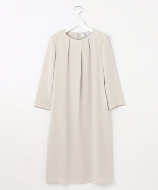 J.PRESS LADIES S 【WEB限定カラーあり・洗える】セラテリーダブルクロス ワンピース ベージュ系