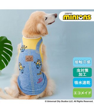 PET PARADISE ミニオン エコメイド タンクトップ 《オーバーオール風後姿》 中型犬 大型犬
