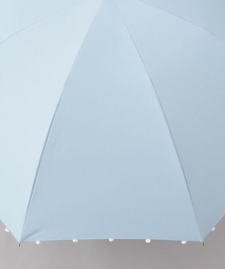 AURORA 【WEB限定】パール晴雨兼用傘（1段スライドショート） サックス