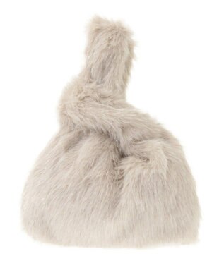 Green Parks ａｎｄｍｉｋｋａ　２ｗａｙキラキラファーミニバッグ Ivory