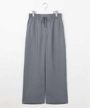 自由区 S 【カタログ掲載・洗える】フルダルスパンマイクロピーチワイドストレート パンツ インク
