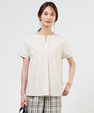 J.PRESS LADIES プレーティングジャージー チュニック丈 カットソー