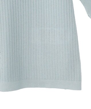 earth music&ecology テーラーカラーニットカーディガン Blue