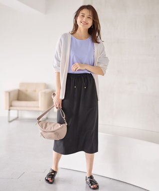 ANY ニットフーディーカーディガン エクリュ