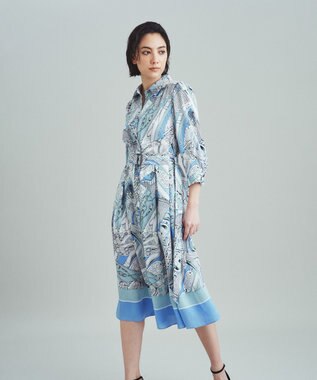 スカーフプリントシャツドレス / GRACE CONTINENTAL | ファッション  