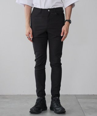 WEGO 【新色ブラックソノタは接触冷感/ユニセックス着用ITEM/ストレッチ/SMLXLサイズ展開】スキニーパンツ ブラック