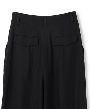 BEIGE， BERNARD / リネン混 ヘムタグ 2WAYパンツ Black