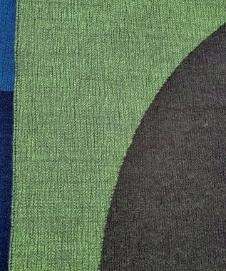 POLS ウールレイヤーストール ブルー