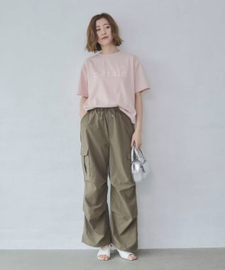 WEGO 【ウエストゴム】イージーパラシュートカーゴパンツ オリーブ