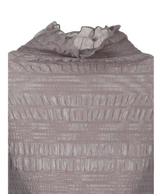 earth music&ecology ジャガードシャーリングシアートップス Gray