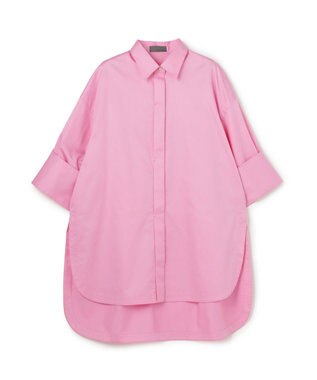 uncrave コットンクロスプレーン BIGシャツ ピンク