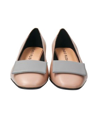 INTER-CHAUSSURES 【FABIO RUSCONI】オーナメントパンプス ライトベージュコンビ