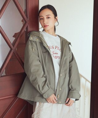 earth music&ecology マルチウェイマウンテンパーカー カーキ