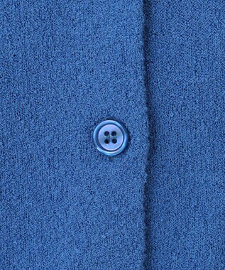 Feroux スラブヤーンショートカーディガン ブルー系