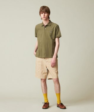 J.PRESS MEN 【大人気 / 10色展開】バックブル カノコレジメン ポロシャツ カーキ系