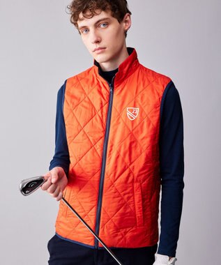 23区GOLF 【MEN】【ストレッチ/撥水】マルチウェイ ブルゾン＆リバーシブルベスト キャメル系