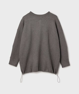 GRACE CONTINENTAL スウェットライクニットトップ グレー