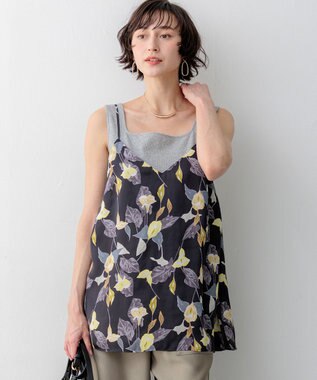 23区 【先行予約】カラーリリープリント キャミソールブラウス