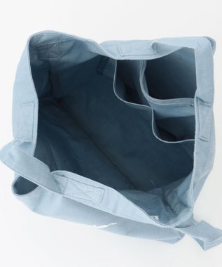 SHARE PARK LADIES 【撥水加工】イージーデニム２WAYロゴバッグ サックスブルー系