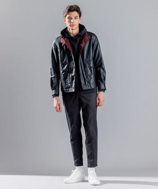 JOSEPH HOMME スキューバ ジャージー　プルオーバーパーカー ブラック系