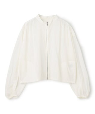 uncrave シアープルーフナイロン スタンドネックブルゾン ホワイト