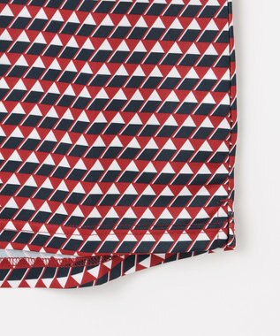 23区GOLF 【WOMEN】フラッグプリント長袖ポロシャツ レッド系5