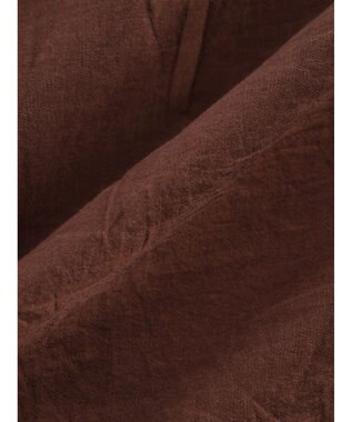 CRAFT STANDARD BOUTIQUE シアーボイルピグメント染めバンドカラーシャツ Brown