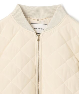 BEIGE， PEONY / スタジアムジャンパー Ecru x Ecru