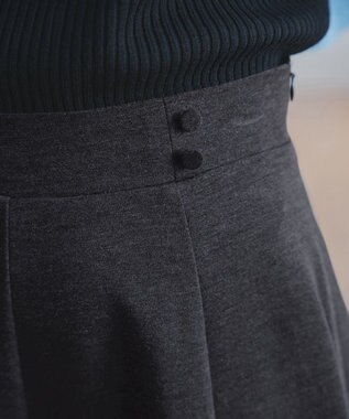 Tiaclasse ポンチフレアスカート チャコールグレー