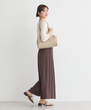 earth music&ecology シアースリーブプルオーバー Off White