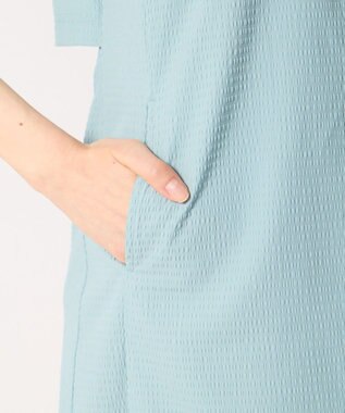 FILA GOLF／marie claire 【marie claire SPORT】 シアサッカーワンピース グレー