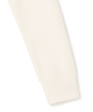 BEIGE， 【WEB限定・洗える】DEMING / バイカラーウールクルーネックニット Off × Taupe