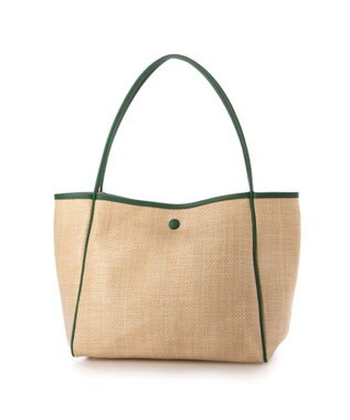 UNBILLION カシュカシュ cachecache / 雑材風通しハンドルトート グリーン