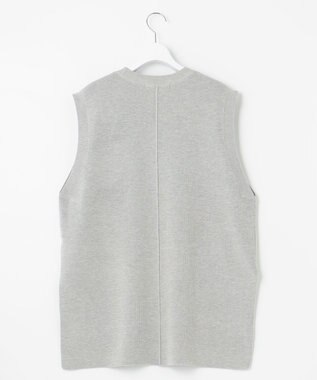 UNFILO 【抗菌防臭】片畔ニットベスト グレー