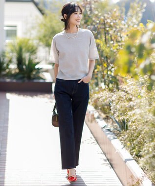 ANY SIS レースクロップド プルオーバー アイスグレー