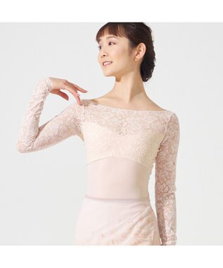 Chacott ◎【Nela ライン】ロングスリーブレオタード ヨーロピアンピンク