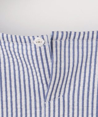 J.PRESS LADIES 【WEB限定カラーあり・抗菌消臭・吸水速乾】サッカージャージー 5分袖 ペプラム カットソー ブルー系1