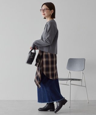 AMERICAN HOLIC バイパチリングドットニットカーディガン Purple